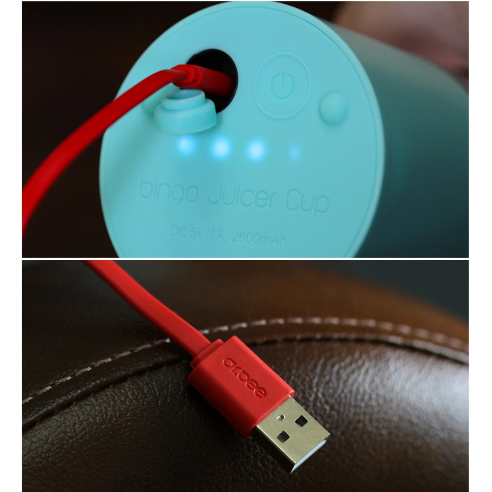 500 мл Портативная USB электрическая соковыжималка для фруктов и цитрусовых