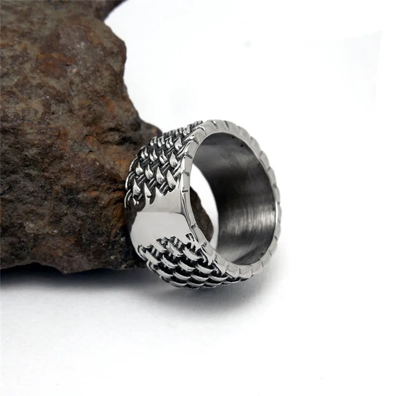Кольца из нержавеющей стали с плетением винтажные плетеные перстни|finger ring|ring
