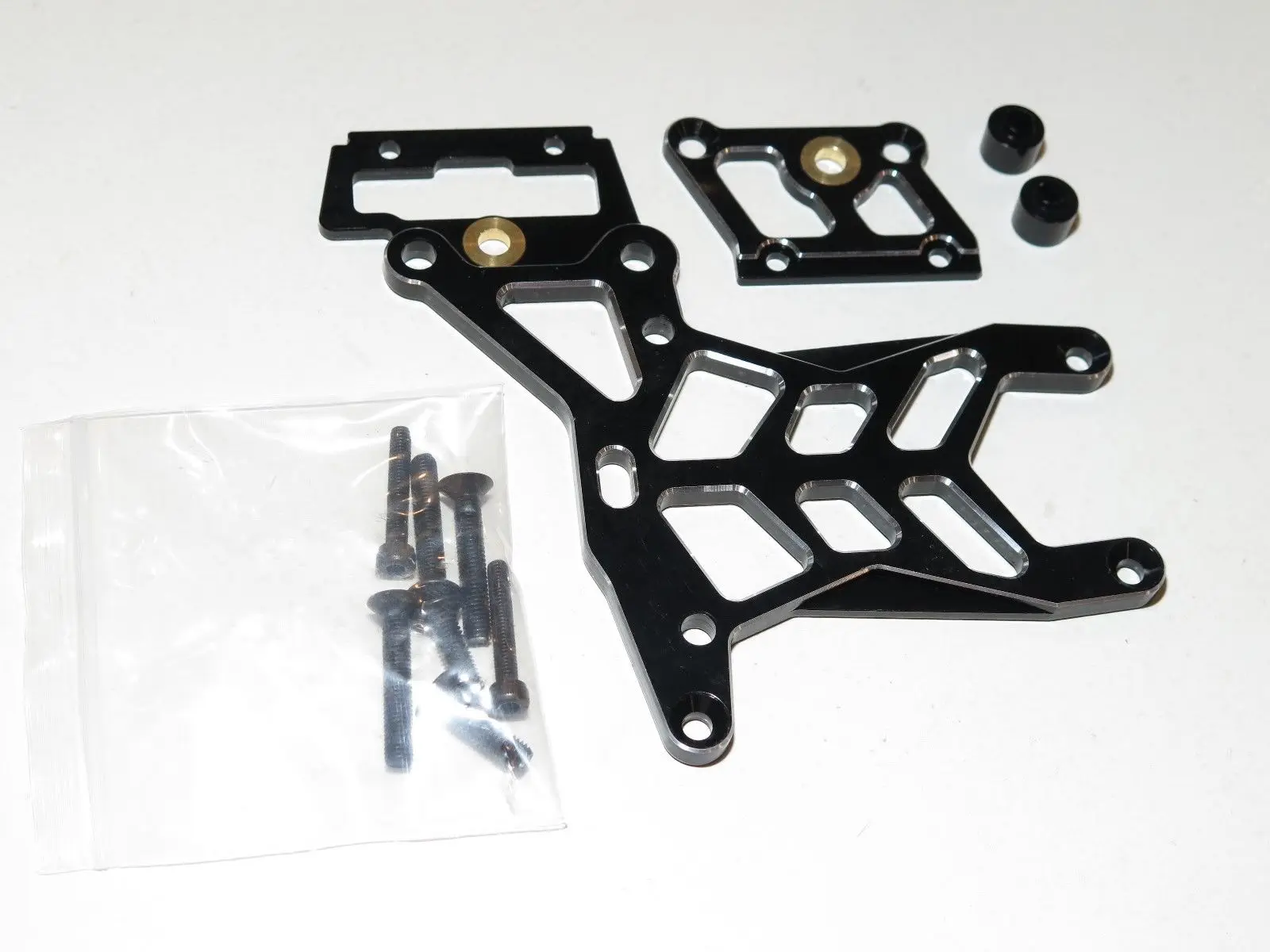 Задняя алюминиевая Тормозная верхняя пластина HPI KM ROVAN BAJA 1/5 5T 5B черная|Детали и