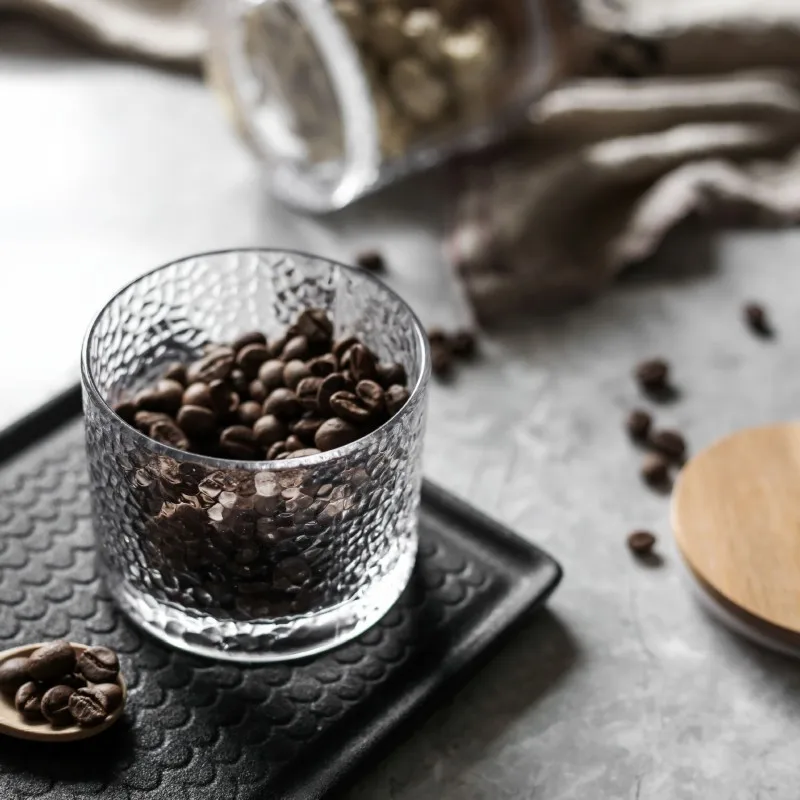 Стеклянный ящик для хранения приправ банка фруктов печенья еды торта кухонный