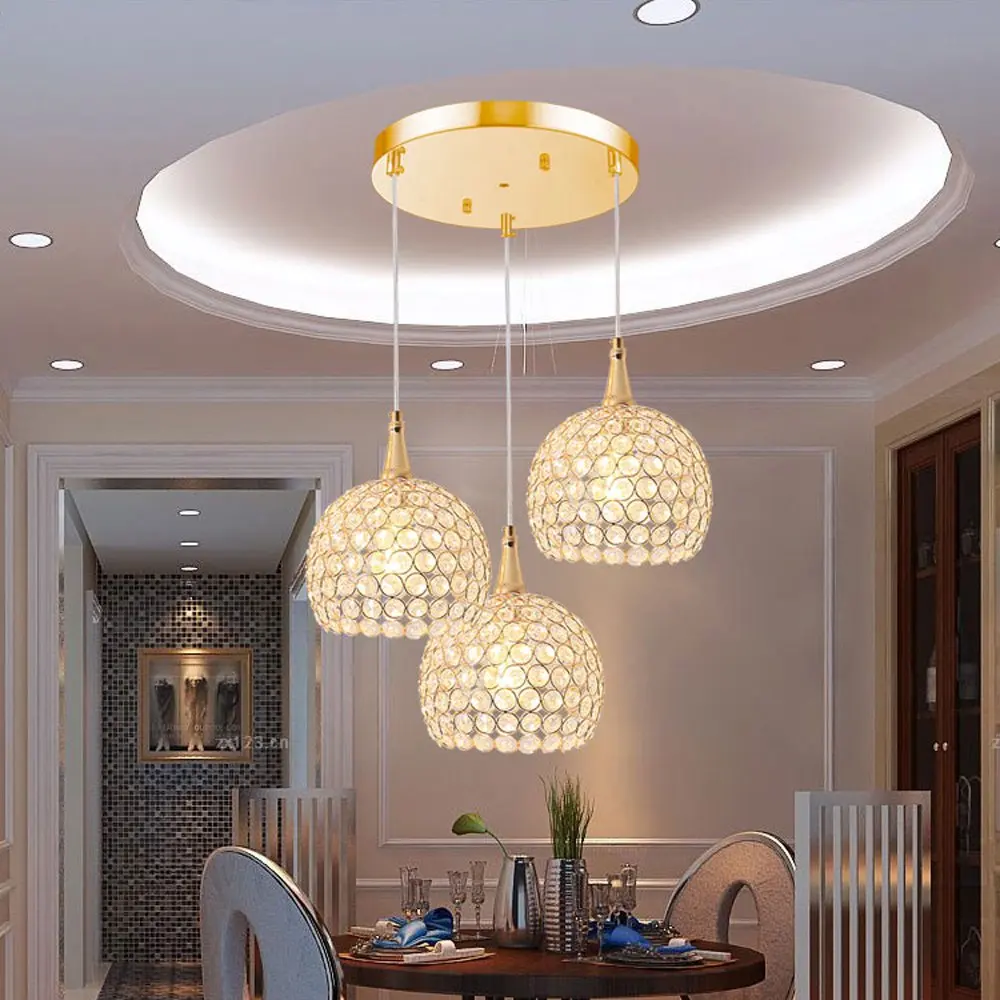 Подвесные светильники для столовой Современный хрустальный Прямоугольный