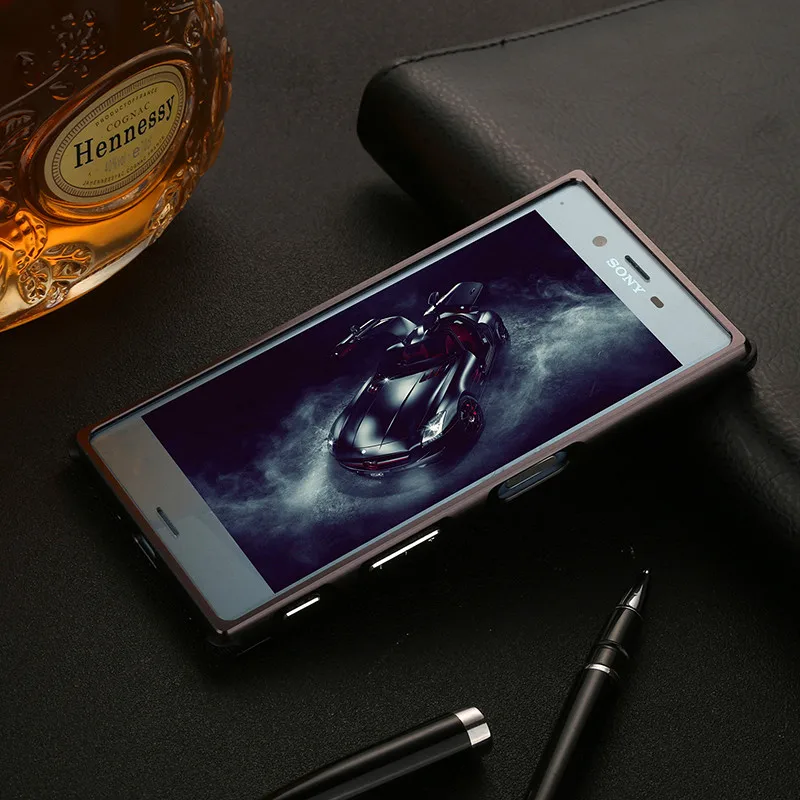 Для sony XZ F8331 F8332 противоударный чехол с алюминиевой металлической рамкой и жесткой задней крышкой из углеродного волокна чехол для sony Xperia XZ F8331