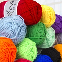 50glot high quality diy milk cotton knitting yarn diy baby wool yarn for knitting scarf hand knitting crochet yarn
