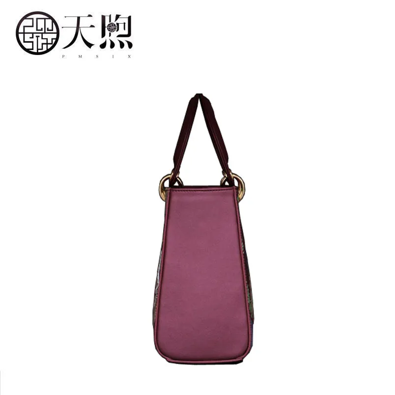 Винтажная женская сумка через плечо с принтом новинка 2019 года на вышивкой в