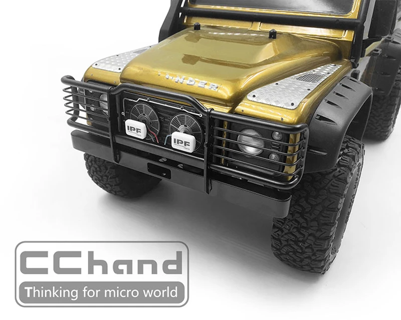 1/10 rc гусеничная модель автомобиля металлический передний бампер в сборе для 1:10 масштаб traxxas trx4 defender игрушки на дистанционном управлении грузовик