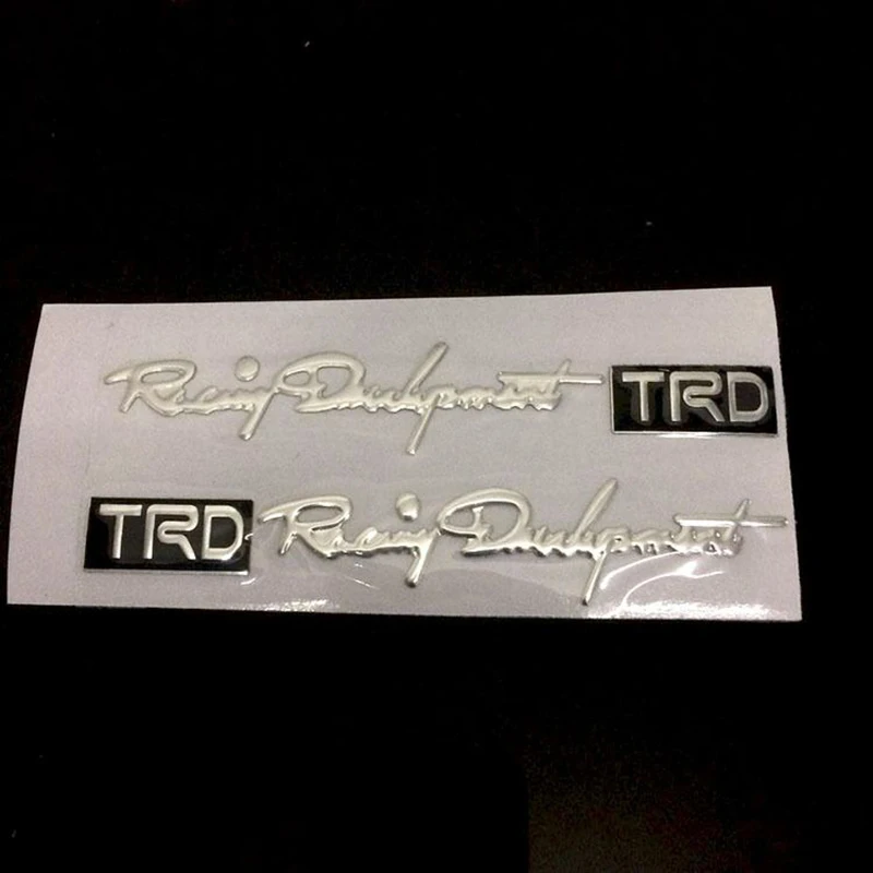 2 шт. автомобиль Стайлинг Логотип TRD дверная ручка светоотражающие автомобильные
