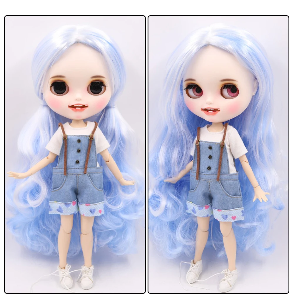 ICY factory шарнирная кукла blyth toy индивидуальные лица 30 см пользовательские куклы белая кожа сустава тела матовое лицо с зубами брови