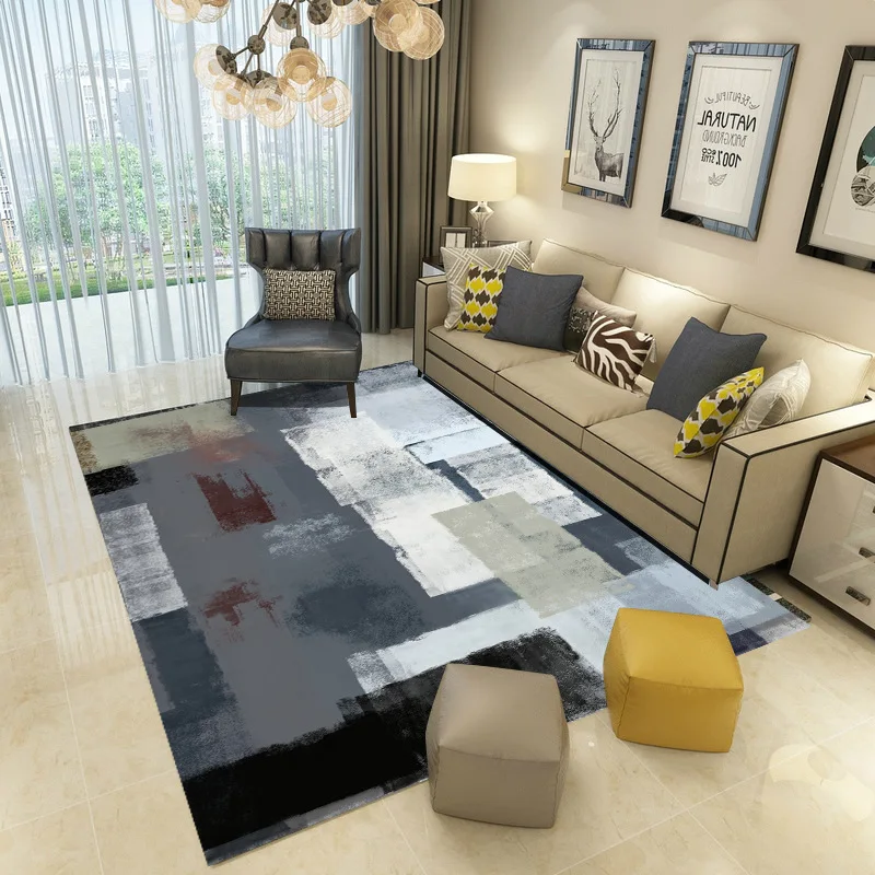 

European Style Carpets for Living Room Modern Floor Mat Entrance Door Mat Area Rug for Bedroom Soft Parlor Rug