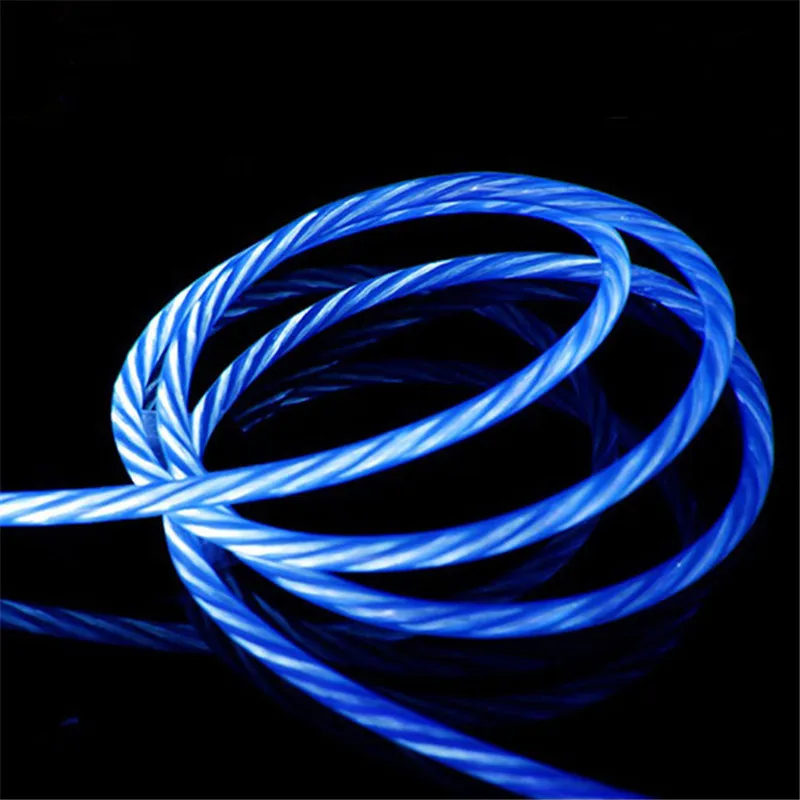 Светодиодный светящийся Micro USB Type C зарядный кабель для Huawei P30 Pro Honor 10i 9 Lite Xiaomi Redmi Note