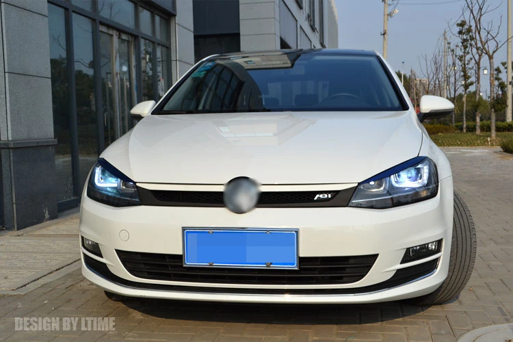 АКД углеродного волокна фары веки наклейки для автомобиля Volkswagen Golf 7/7. 5 MK7 GTI R Rline автомобиль спортивный стиль