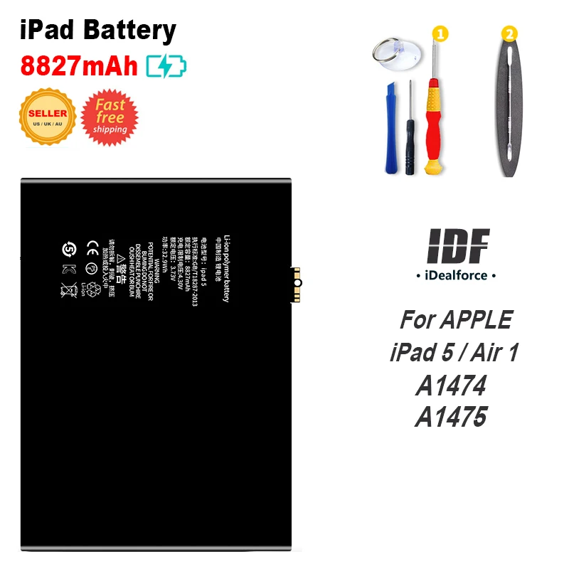 Аккумулятор A1474 A1475 для iPad5 Air1 внутренний литий ионный аккумулятор замена (8827