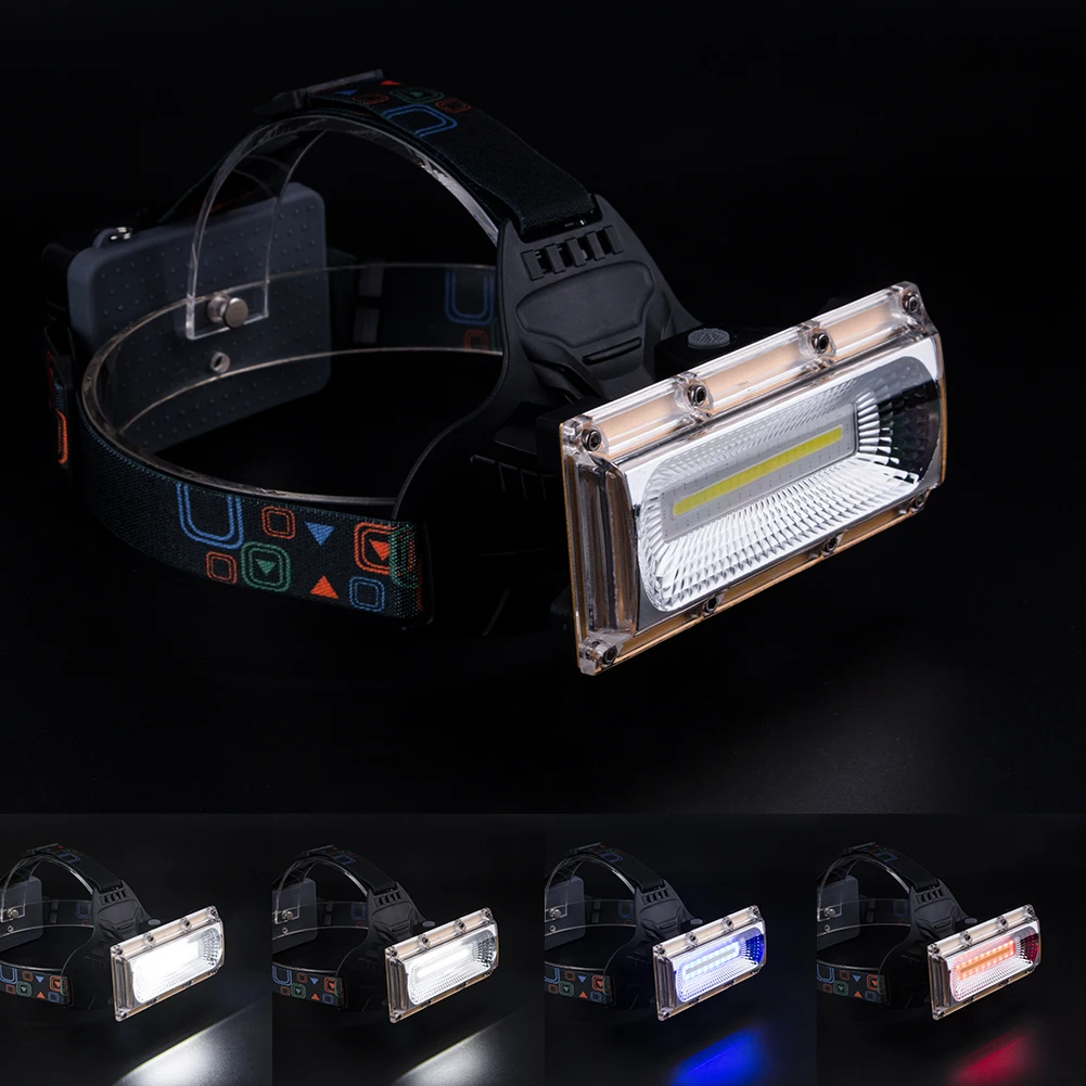 Sanyi светодиодный налобный фонарь COB 3 режима налобный фонарь зарядка через usb фронтальный фонарь регулируемый угол Головной фонарь для езды на велосипеде и рыбалки
