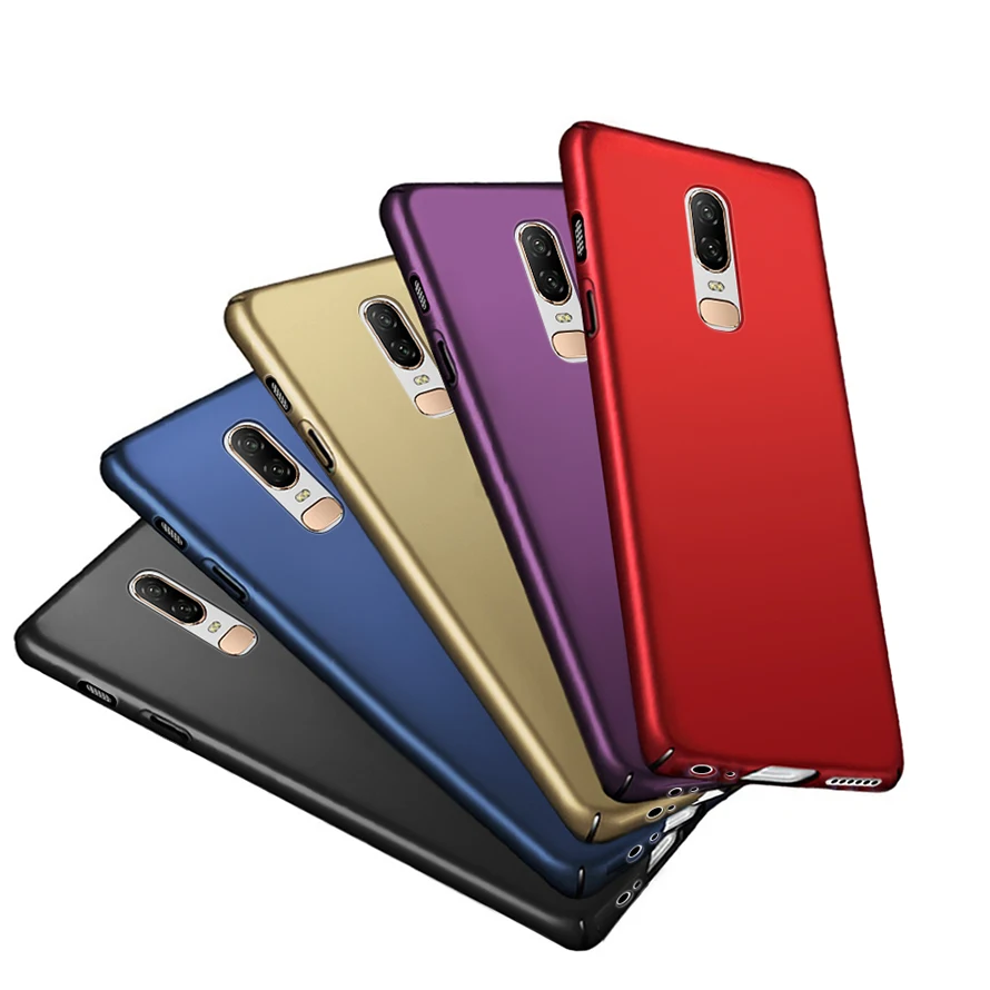 Fashion Luxury Case For Oneplus 6 Flip 360 Full Nice Hard PC Plain Back Cover SIX One Plus Oneplus6 6.28&quot |