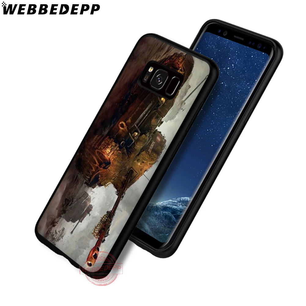 WEBBEDEPP Мир танков мягкий чехол для телефона с изображением цветов Samsung S6 S7 край S8 S9