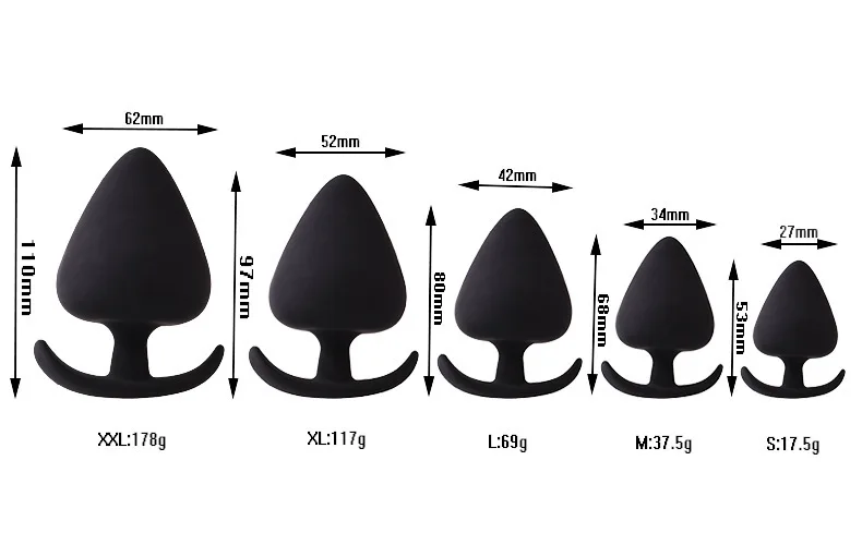 Anal Toys Set 5 Size Plug Butt Smooth And Round Buttplug Kinds Of Stimulation Sex For Woman Toy Erotic | Красота и здоровье
