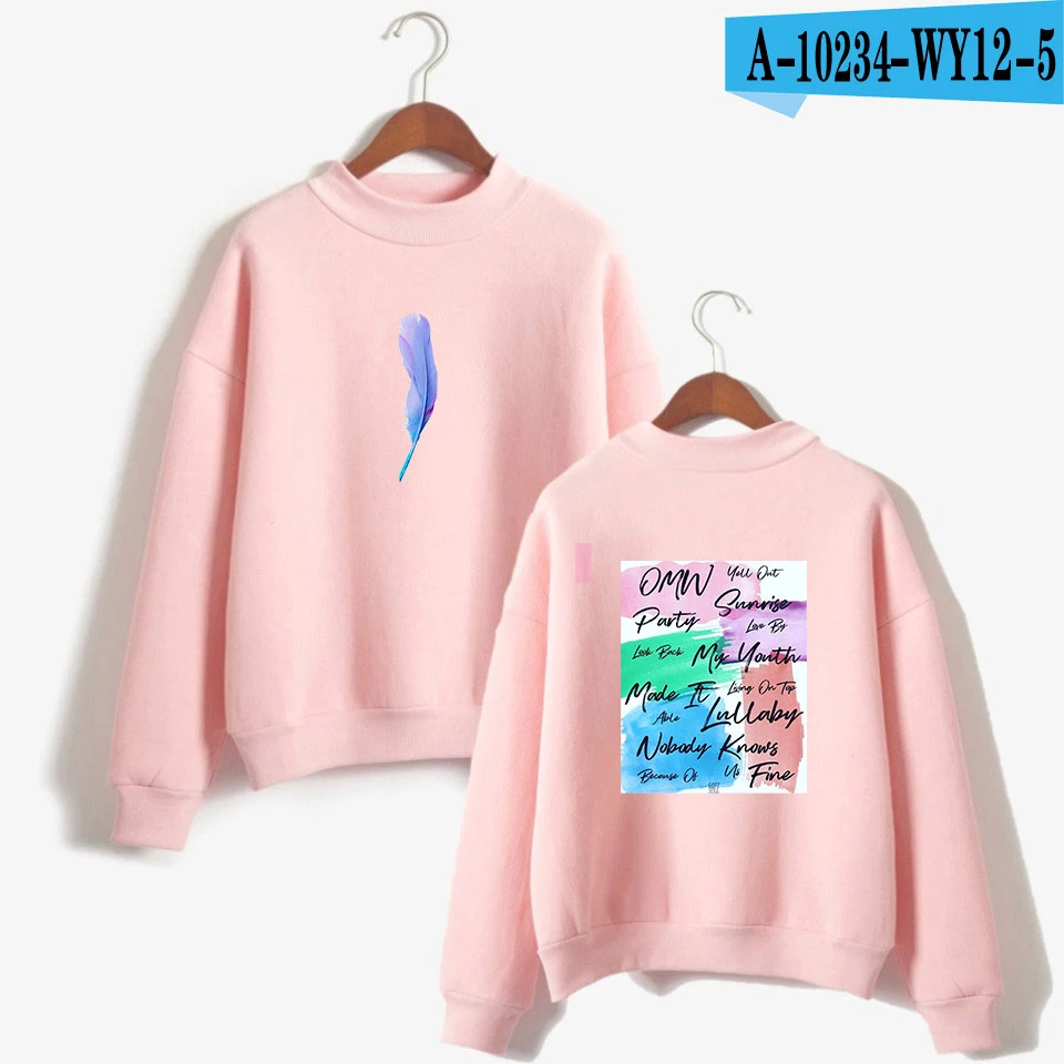 pink LUCKYFRIDAYF GOT7 представляем вам IFASHION конструкция без колпачка удобна футболка с водолазкой поп Для женщин большого размера вентиляторы Повседневная одежда 4XL - Цвет: pink