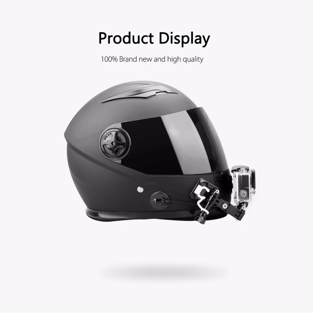 Vamson шлем аксессуары для Gopro Hero 6 5 4 комплект изогнутый для шлема клейкий боковой адаптер крепления для YI для SJCAM VP125D