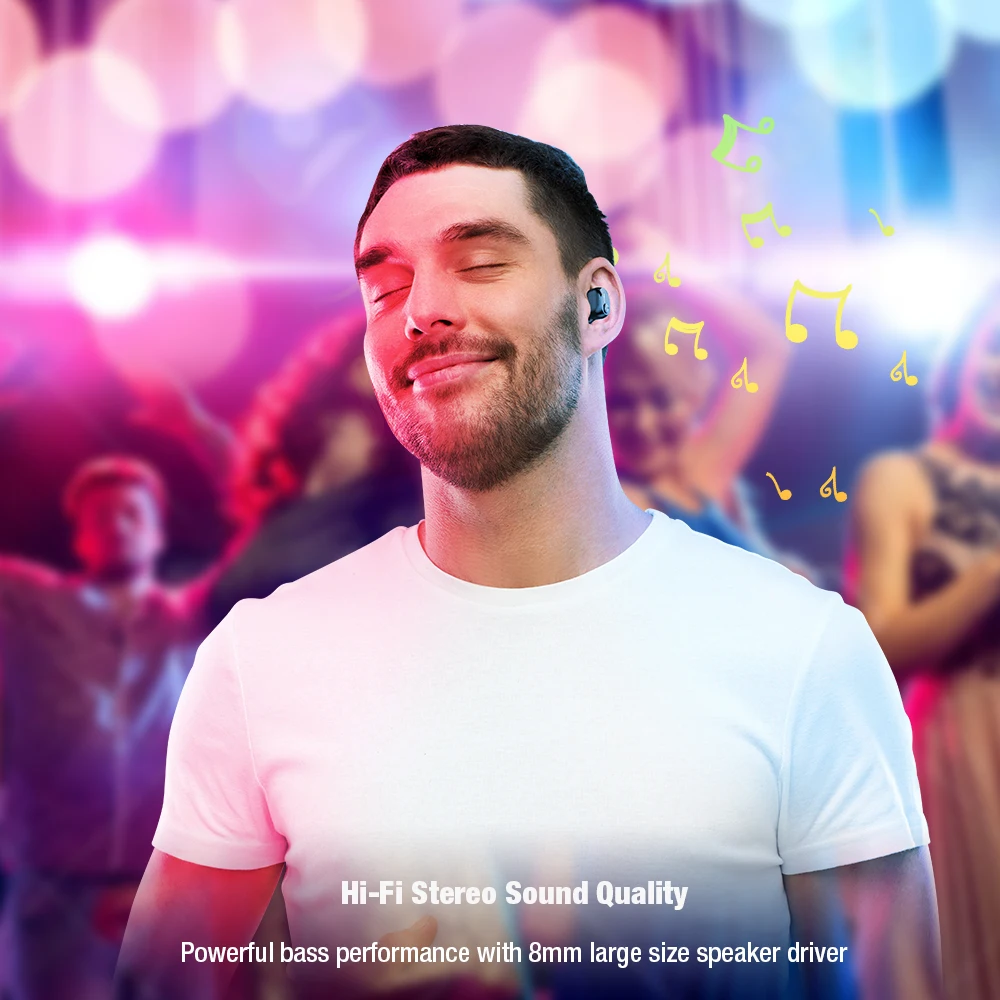 Bluetooth наушники DACOM K6H Pro встроенный микрофон Беспроводные стереонаушники вкладыши