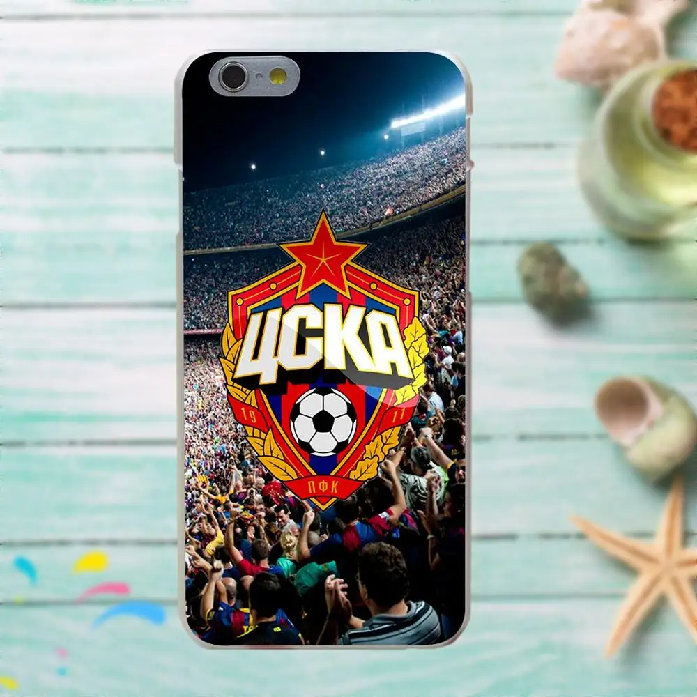 Флаг России эмблема Futbol ЦСКА Моска прекрасный пластик для Huawei G7 G8 Honor 5A 5C 5X 6 6X 7 8 V8