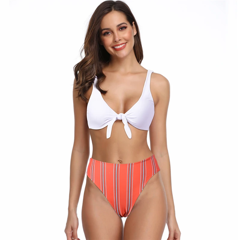 CATTLEYA High Waist Swimsuit 2019 Sexy Print Women Swimwear Push Up Bathing Suit Swim SMXT 1951 |