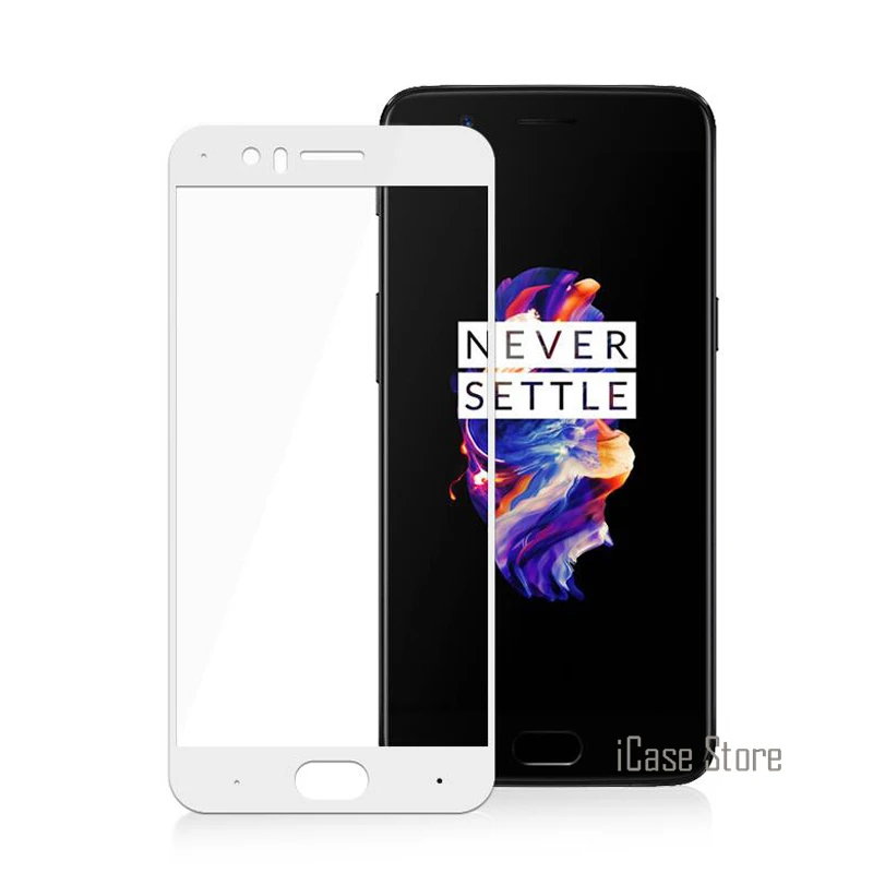 Полностью покрывающее закаленное Стекло Экран протектор для Oneplus 5 1 + A5000 One Plus