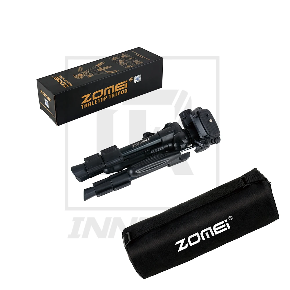 

ZOMEI Q100 Portable Aluminum Tripod Compact Desktop Macro Mini Tabletop Bracket with Head for Sony Canon Nikon Camera Cellphone