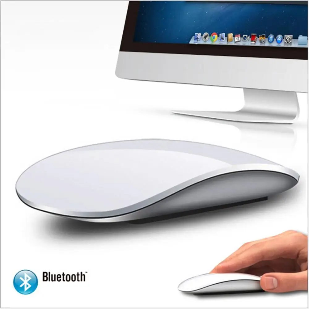 Bluetooth тонкая сенсорная мышь 1200 dpi компьютерная перезаряжаемая игровая мышь для MacBook для air/proFor ПК ноутбук Настольный