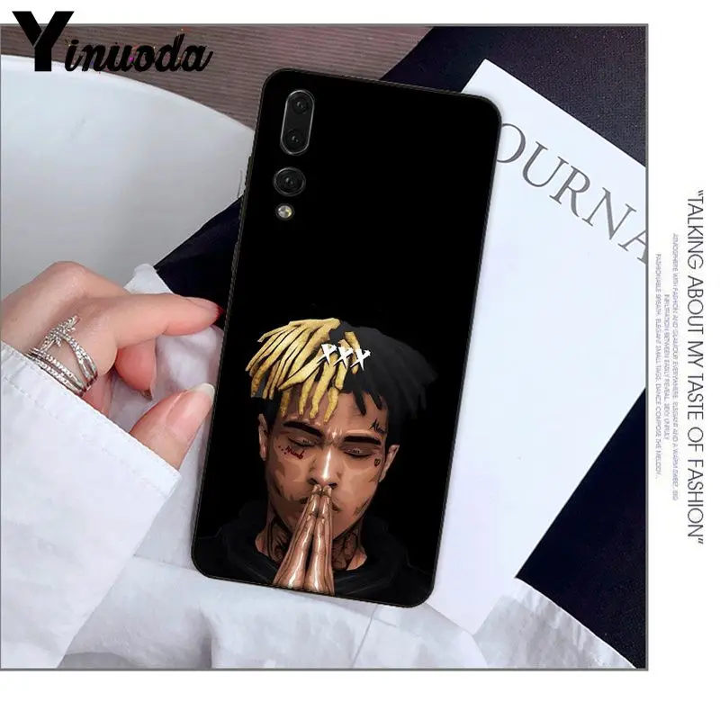 Yinuoda Rap singer XXXTentacion TPU Мягкий силиконовый черный чехол для телефона Haiwei P9 P 10 Plus P20 Pro