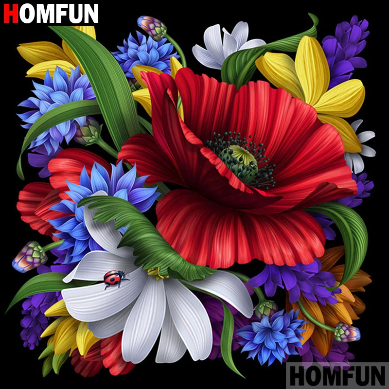 Алмазная 5D картина HOMFUN сделай сам полноразмерная/круглая вышивка крестиком