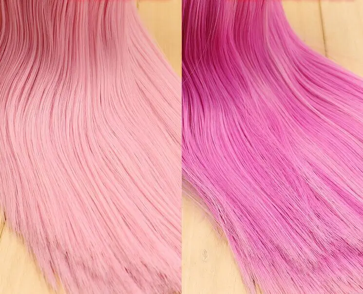 Бесцветная кукла с розовыми и фиолетовыми волосами|doll hair color|doll customhair waver |