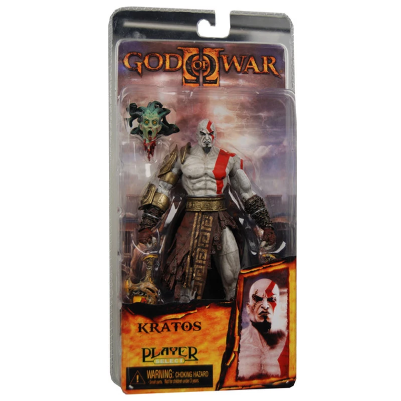 7," God of War NECA God of War Кратос из золотого флиса в доспехах с головой Медузы ПВХ фигурка коллекция GW006