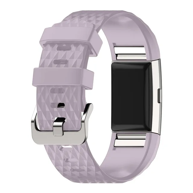 Ремешок силиконовый для часов Fitbit Charge 2 Цветной 3D сменный спортивный браслет