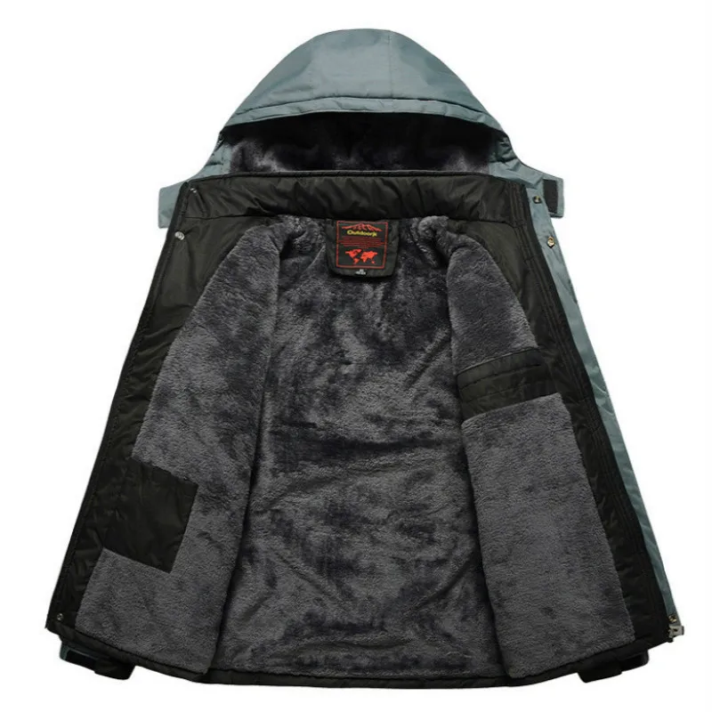 Мужская зимняя флисовая куртка верхняя одежда спортивная плотные теплые пальто
