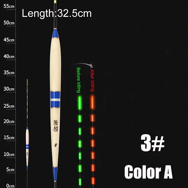 Color A - 3 1 шт. умный поплавок для рыбалки, сигнализация для укуса рыбы, приманка для укуса, светодиодный Изменение цвета освещения, Автоматическое ночное электронное изменение, Buoy Strike Intell - Цвет: Color A - 3