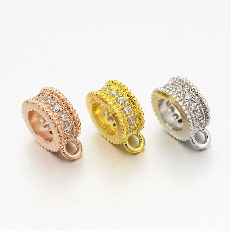 20 шт. медная микро подвеска из циркония соединители для рукоделия Плоская