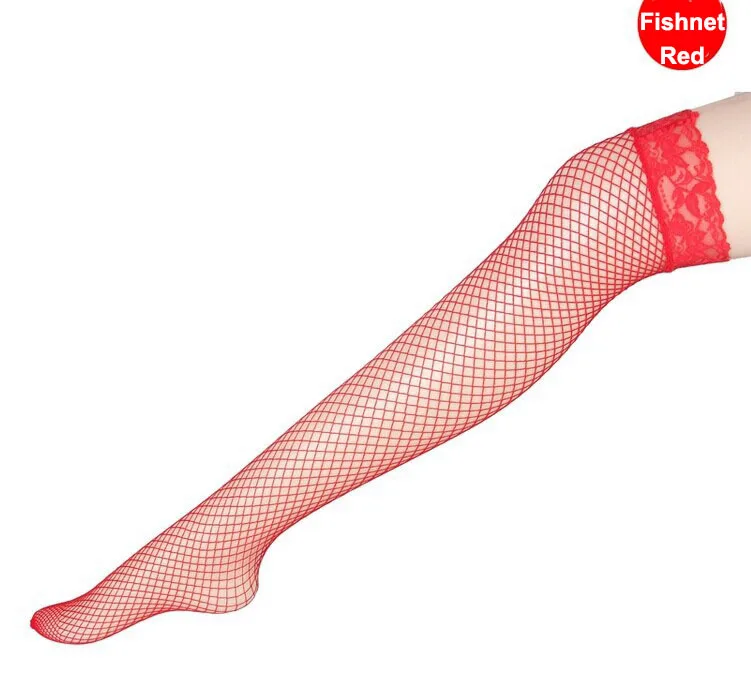 Эротические сетчатые сексуальные чулки для женщин 4 цвета черный белый красный
