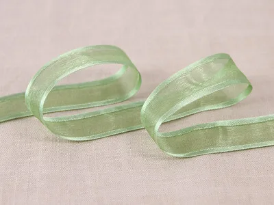 GREEN 5 м/лот, шифоновая лента, проволока, год, Рождество, бант для волос, материал, вечерние, для украшения дома, Подарочная коробка, материал, упаковка, сделай сам - Цвет: GREEN