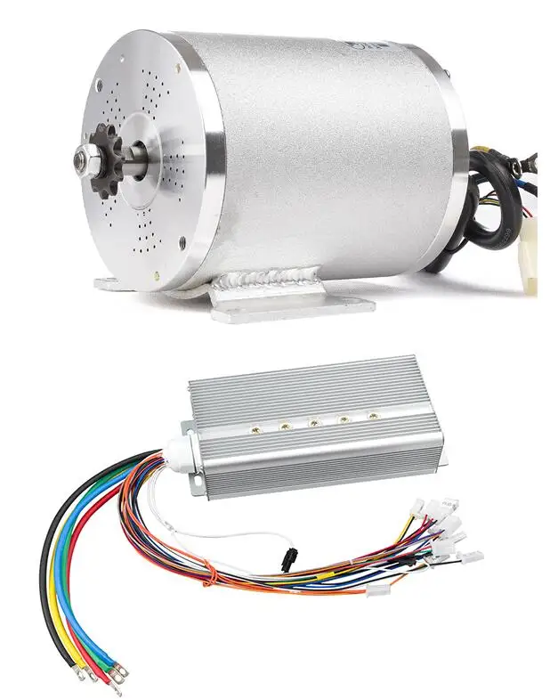 with foot set 50A 72V 3000W 50A 80A Электрический двигатель для мотоцикла комплект для переоборудования электрического велосипеда с Батарея к рулю мотоцикла велосипеда аксессуары контроллер часть - Цвет: with foot set 50A