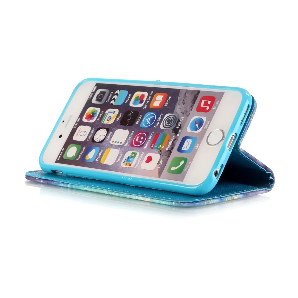 Чехол-книжка с 3D рисунком чехол-книжка для телефона iPhone 6 plus силиконовый