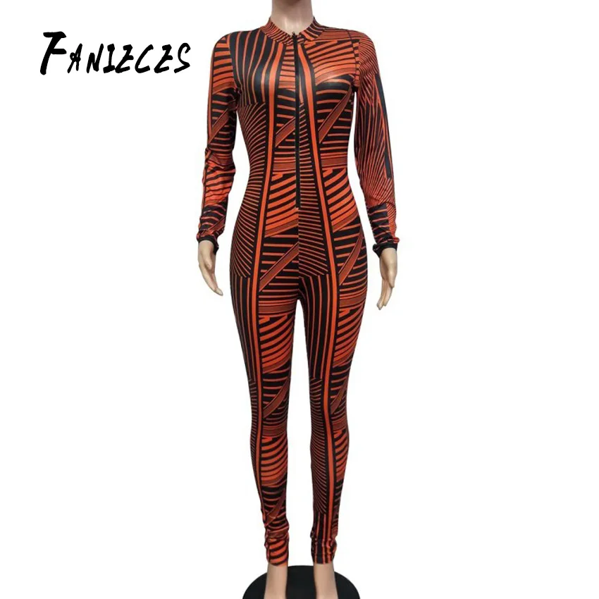 

FANIECES Sexy Women Zipper Bust Long Sleeve Bodycon Club Party Bodysuit Jumpsuits Rompers Playsuits Macacao Feminino Body Mujer