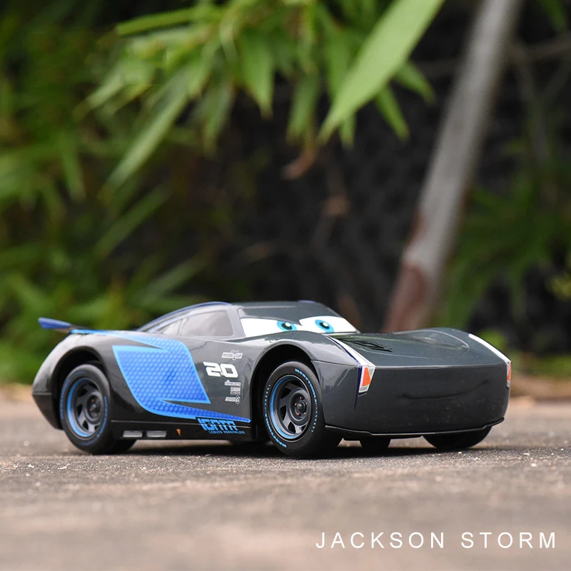 Disney Pixar машина 22 см Jackson Storm автомобиль с дистанционным управлением для детей Молния Маккуин игрушечный автомобиль оттягивающийся автомобиль Круз Рамирез игрушечный транспорт