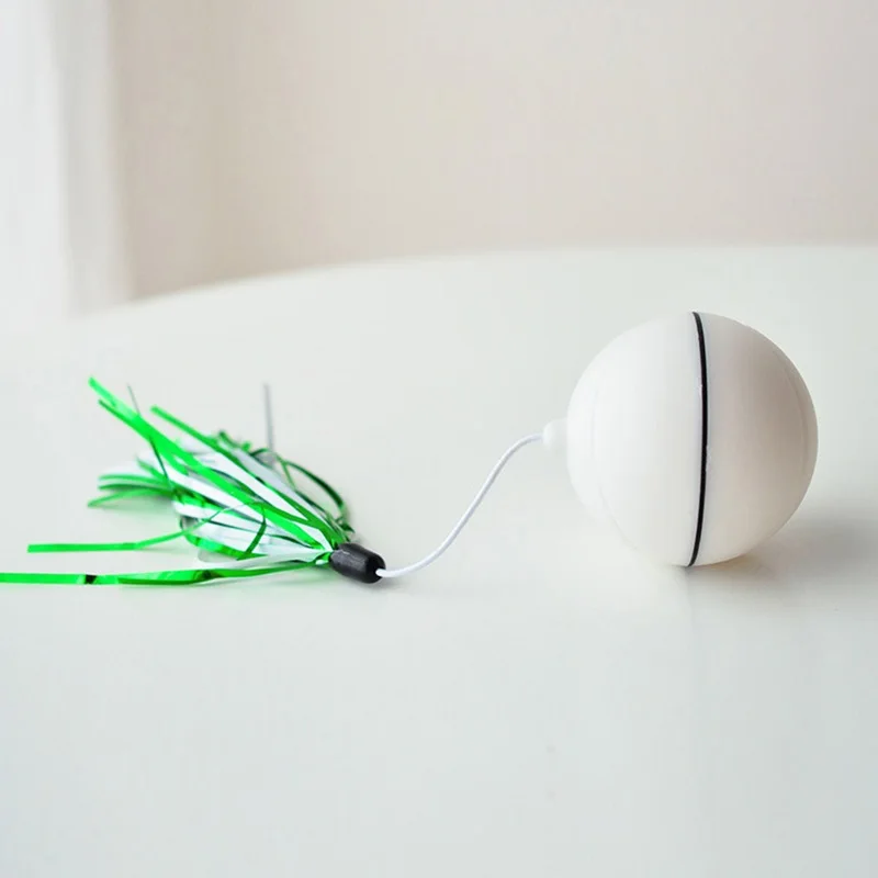 White-Charging style USB Перезаряжаемый Электрический прокатный мяч игрушки для кошек Интерактивный Лазерный магический шар, игрушка с лазерным светильник держать вашего питомца занят - Цвет: White-Charging style