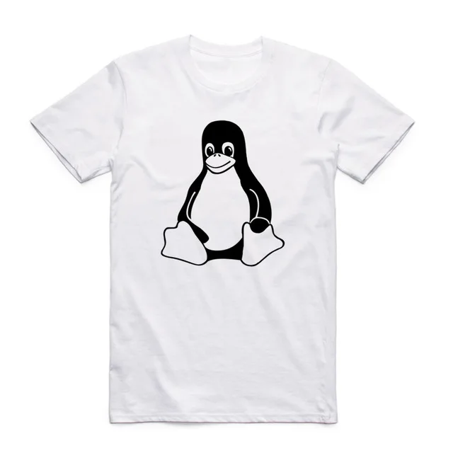 3 Мужская футболка с забавным принтом пингвина LINUX в компьютере, модная футболка с короткими рукавами и круглым вырезом, летняя повседневная крутая футболка - Цвет: 3