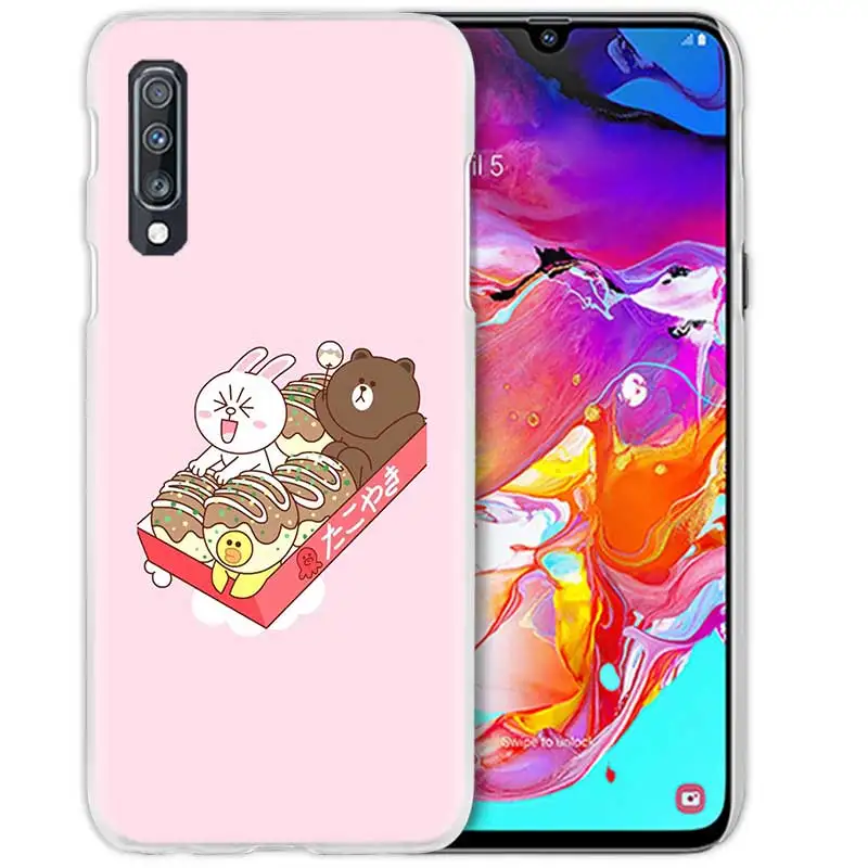 08 Цветной чехол для samsung Galaxy A50 A70 A20e A40 A30 A20 A10 A8 A6 Plus A9 A7 жесткий прозрачный чехол для телефона из поликарбоната - Цвет: 08