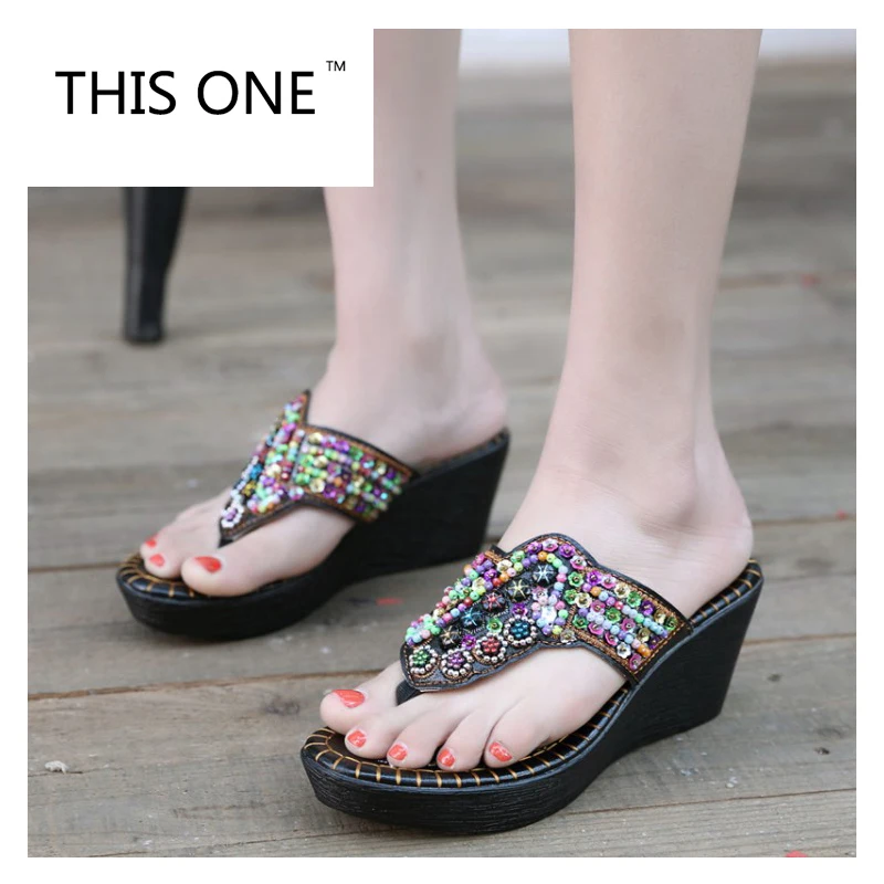 Эти Брендовые женские сандалии на плоской подошве в богемном стиле шлепанцы с