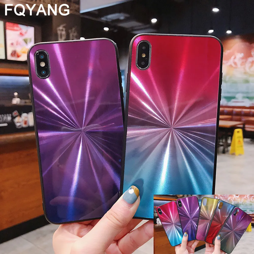Модный CD градиентный телефонный чехол с блестками для iphone x xr xs max блестящее