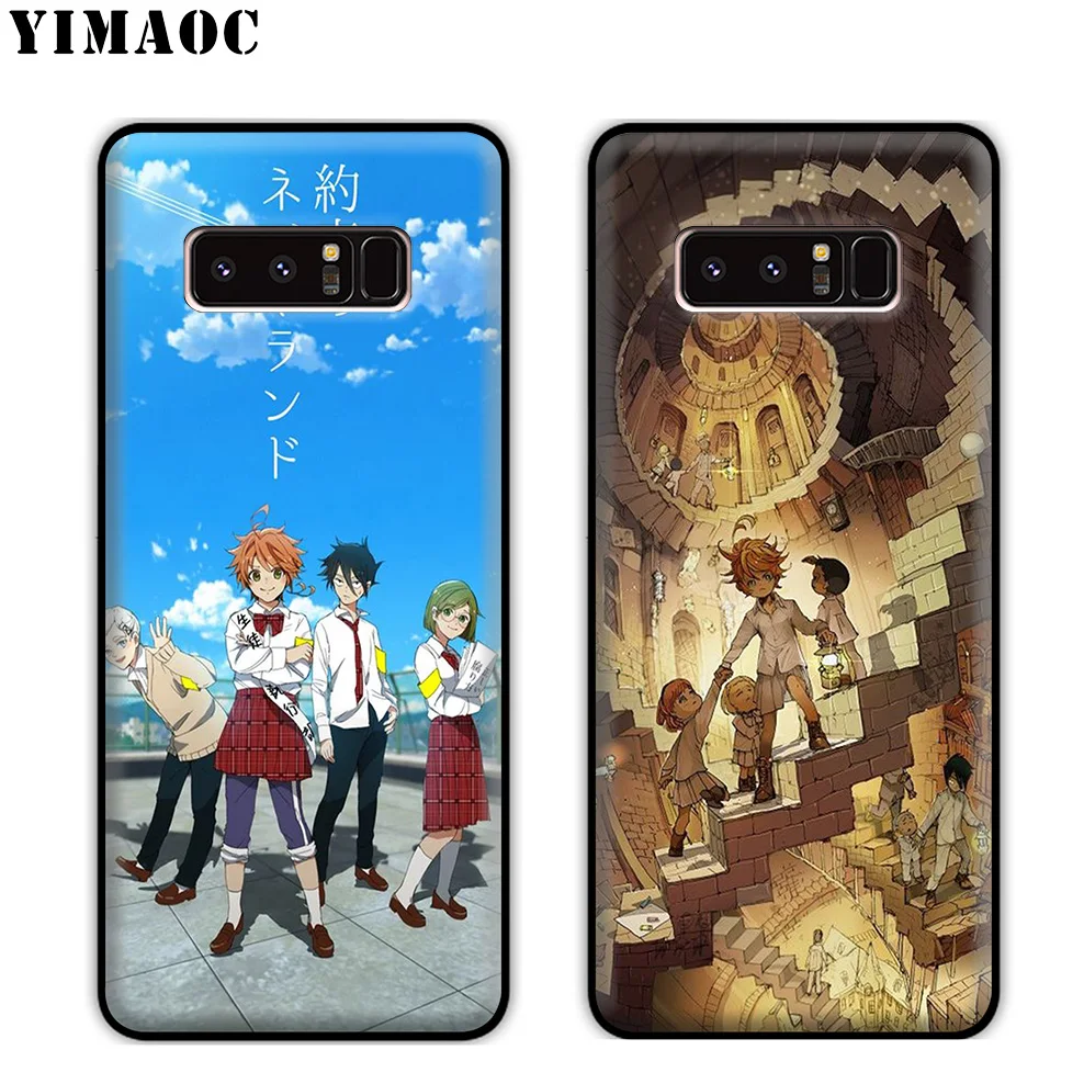 YIMAOC The Promised Neverland Anime Soft Silicone Case for Samsung Galaxy Note 10 Plus 9 8 A9 A8 A6 2018 A5 A3 2017 2016 |