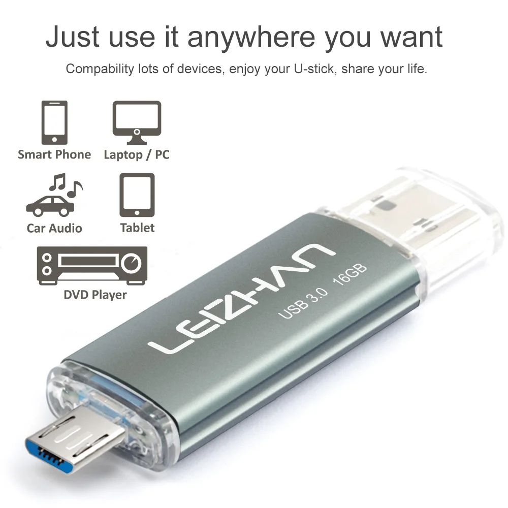 Usb флеш накопитель LEIZHAN 3 0 дюйма 64 ГБ 32 16 8 Гб|USB флэш-накопители| |