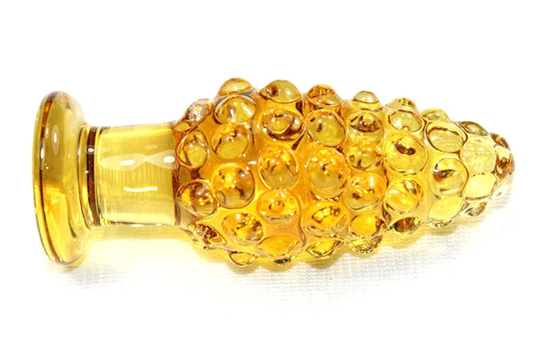 Золотое стекло анальный фаллоимитатор анальная пробка анальные бусы