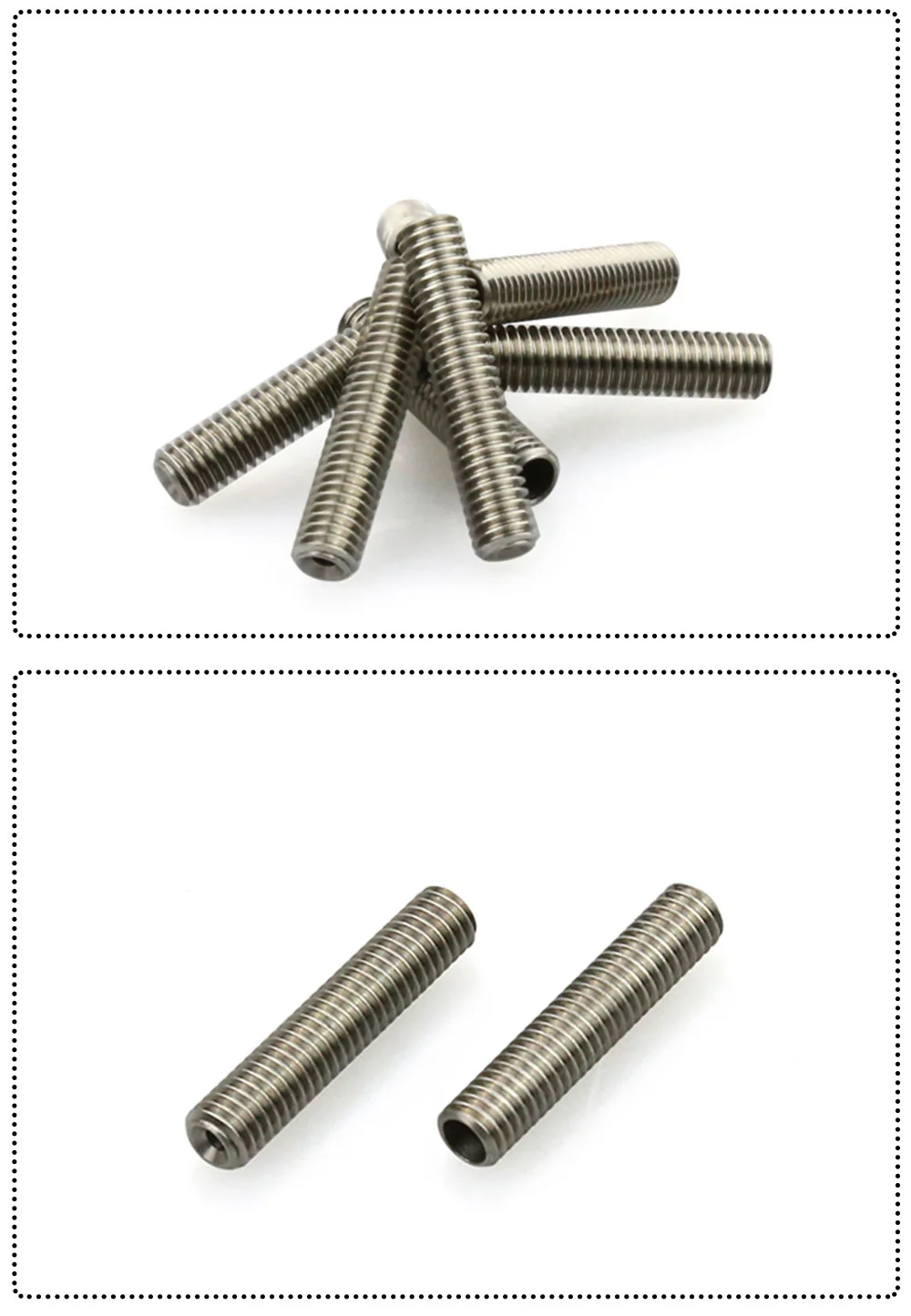 Anet 5 шт. M6 x30MM/40 мм 3d принтер горло PTFE трубка внутри нержавеющая сталь горло трубки для 1,75 мм нити Makerbot MK8 экструдер